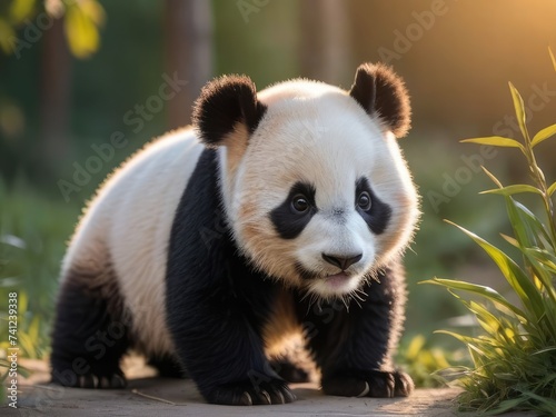 a cute little panda