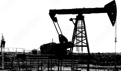 oil pump vector oil pump silhouette oil rig