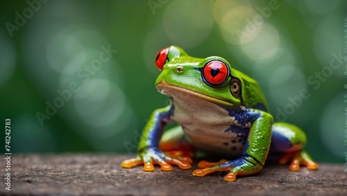 red eyed tree frog, leap day © ArtistiKa