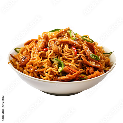 Yaki Soba Clarity Cutout for Precise and Well Defined Asian Culinary Elements