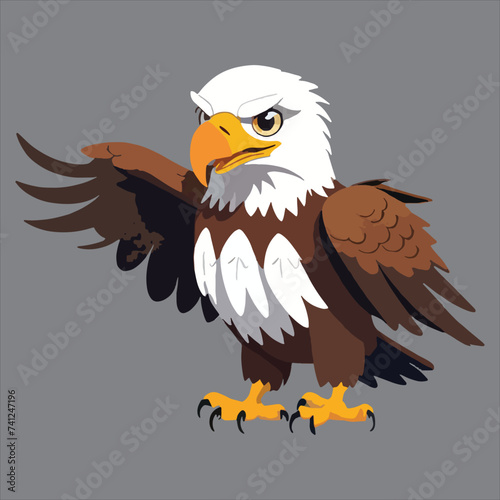illustration of a cartoon eagle © Iqbal