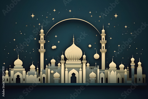 Eid al-Adha Greeting card template