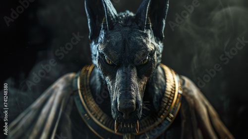 "Anubis Unleashed: Hyperrealistic Fury in 4K Cinematic Lighting"