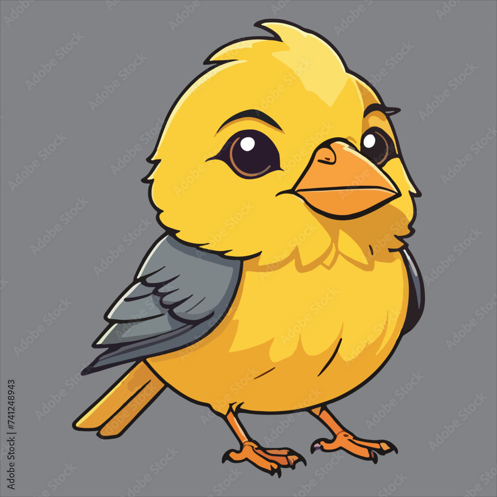 vector cute canary vector cute canary