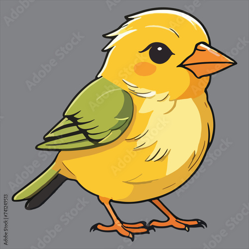 vector cute canary