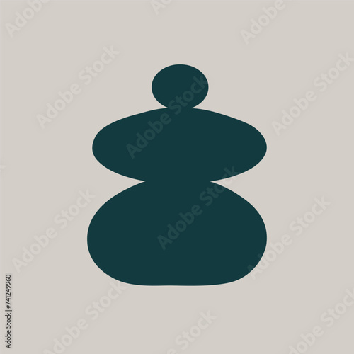 modern contemporary silhouette vector logo