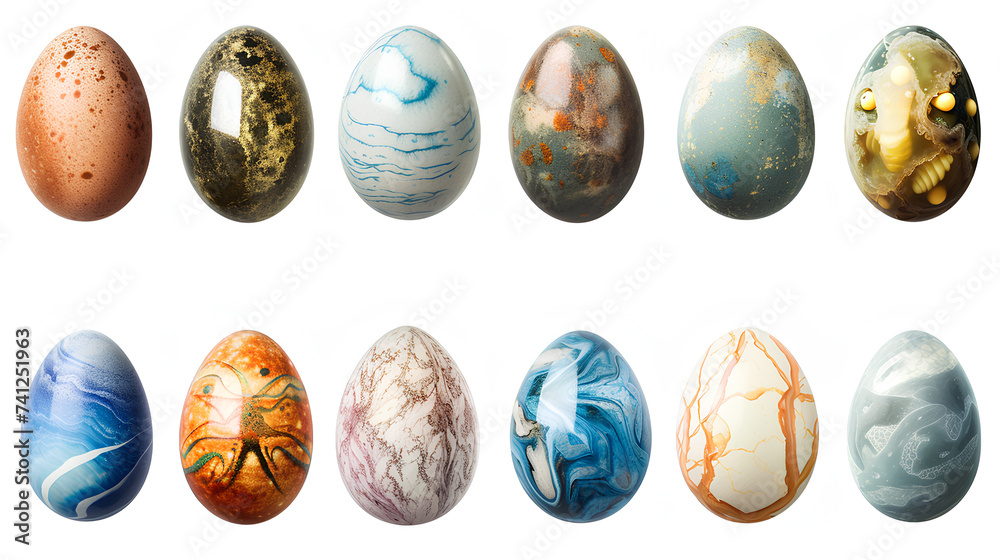 set of easter eggs set of easter eggs