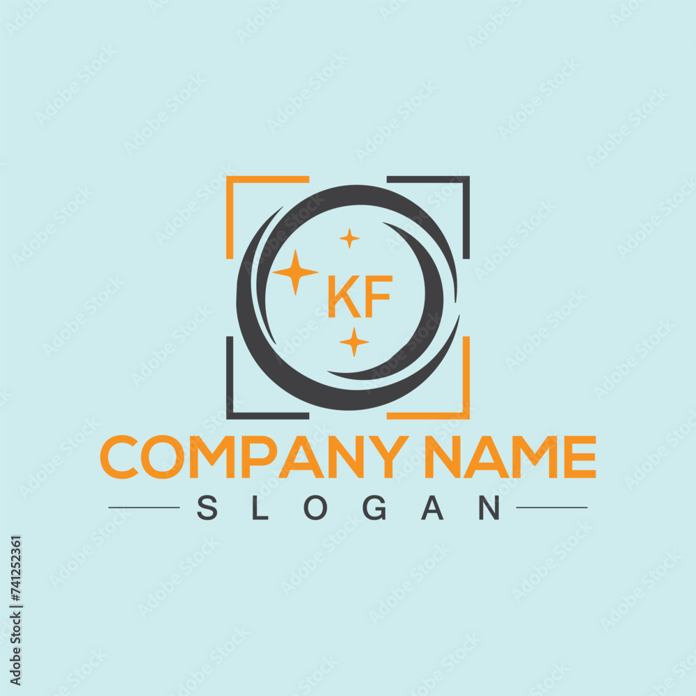 KF alphabet letters logo icon design for your brand KF alphabet letters logo icon design for your brand