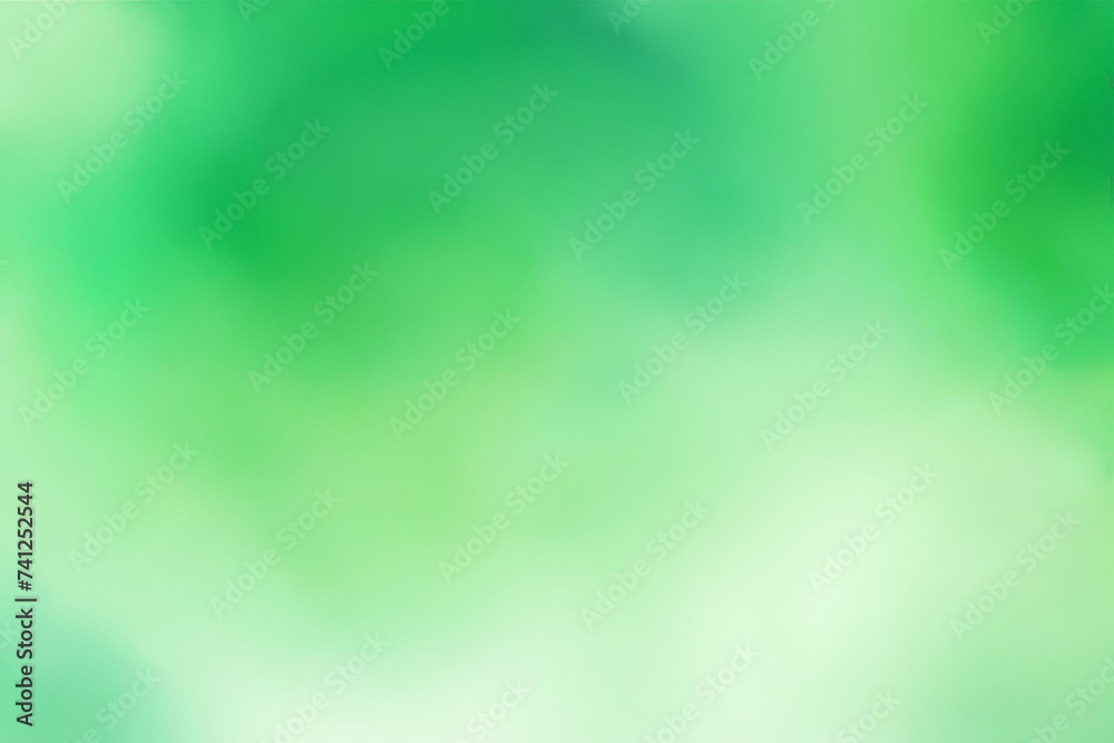 Abstract Gradient Smooth Blurred Watercolor Green Background Image