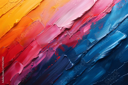 Vibrant Painting With Colorful Palette