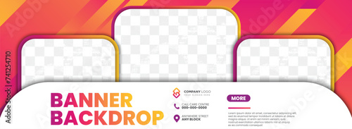 business sale and facebook background abstract banner design template