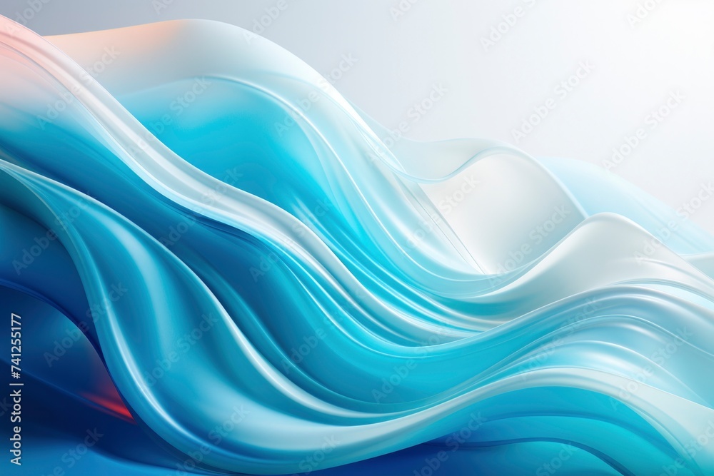Sleek Blue and White Abstract Art Wave Design. Sleek Blue and White Abstract Art Wave Design.