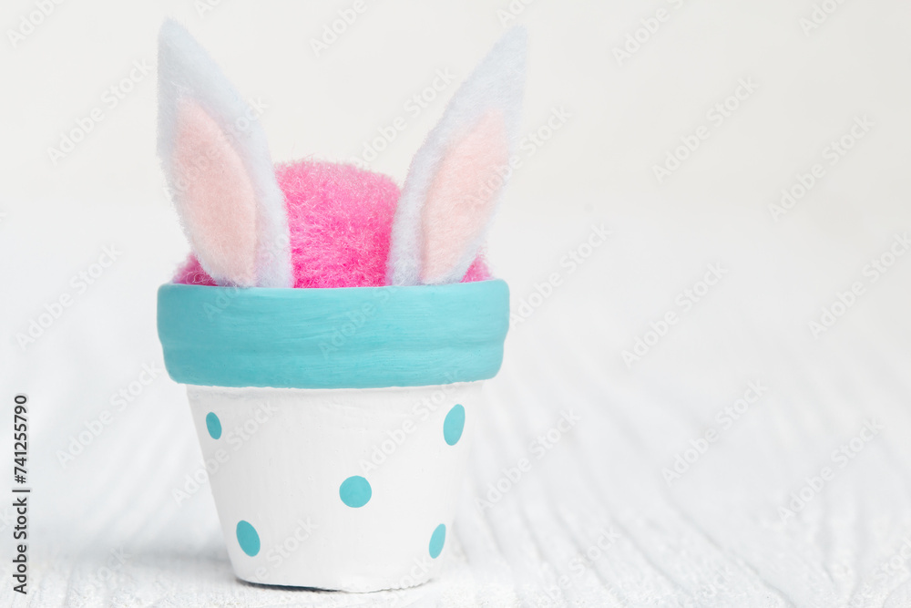 Bunny in the flower pot Bunny in the flower pot