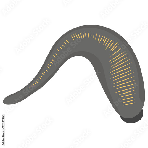 Leech concept flat icon design 
