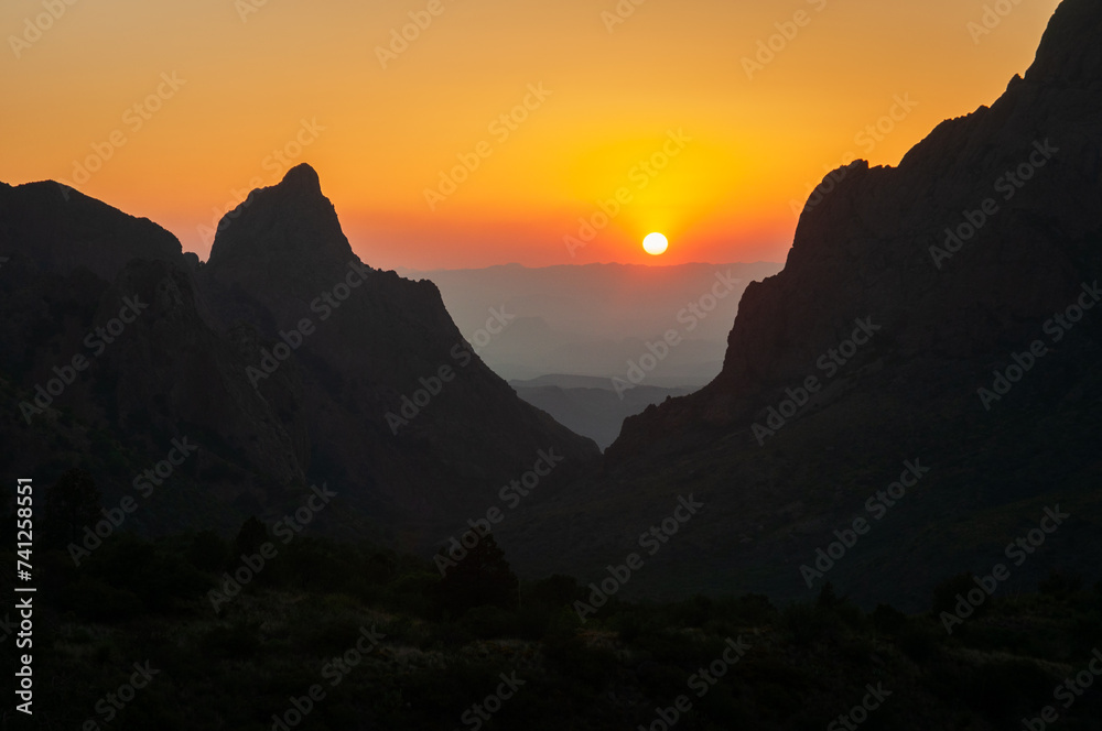 Sunset Overlook at Big Bend National Park, in southwest Texas