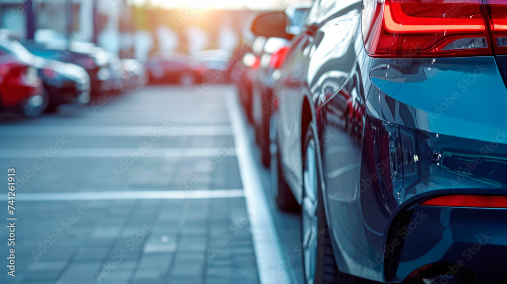 Cars in the parking lot