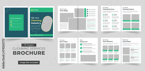 Cleaning Service Brochures Print Templates