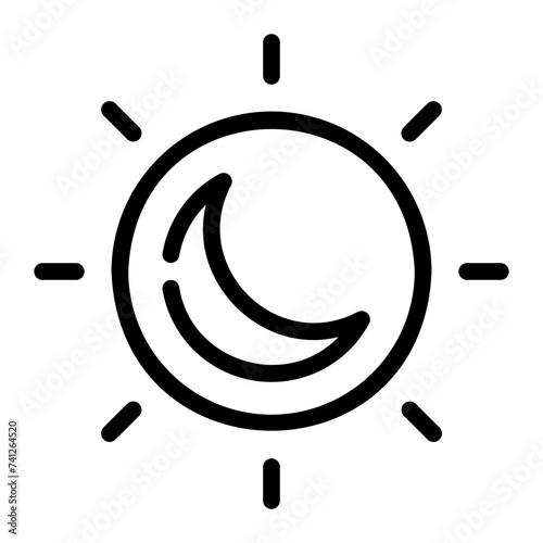 brightness Line Icon