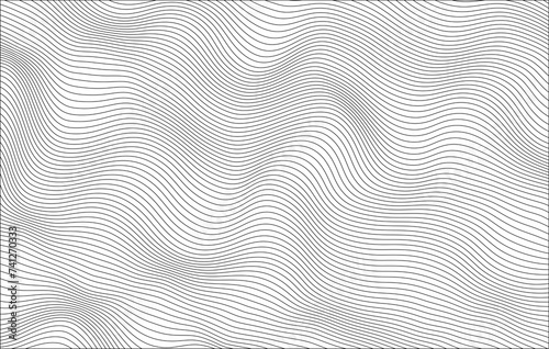 Abstract wavy lines background