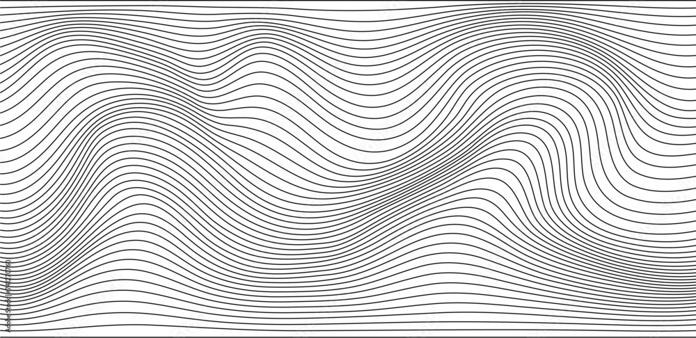 Smooth wavy lines abstract background Smooth wavy lines abstract background