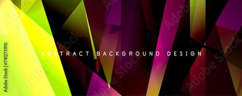 Breaking Glass Background, Kaleidoscope effect. Transparent Straight Lines. Dynamic Light Rays effect. Vector Illustration For Wallpaper, Banner, Background, Card, Book Illustration, landing page