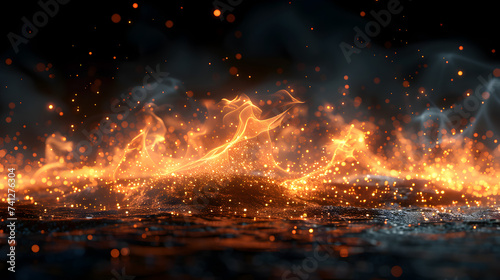 Fluid smoke background HD 8K wallpaper, Lava isolated on transparent background 