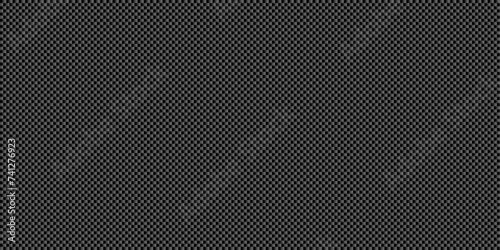 Black vertical carbon fiber seamless texture pattern vector illustration. Textile fabric, car tuning or cloth macro seamless kevlar crisscross texture background. photo