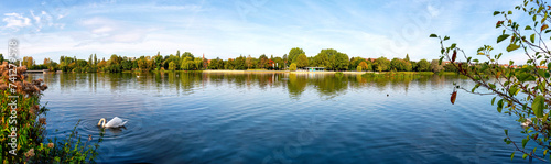 Panorama of the Wöhrder See recreation area, Nuremberg photo