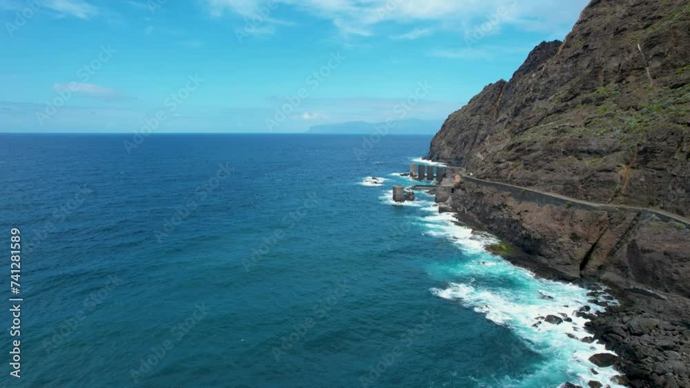 Unveiling the Beauty of La Gomera Island: An Aerial View of its Striking Coastal Line Unveiling the Beauty of La Gomera Island: An Aerial View of its Striking Coastal Line
