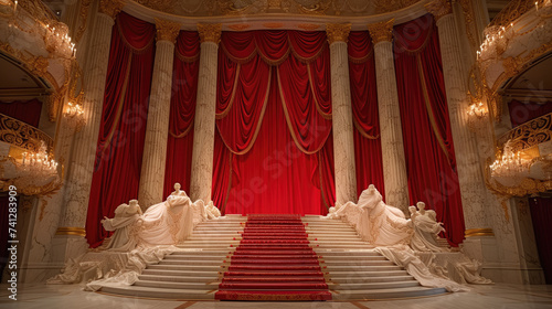 Dramatic and Historical Classic Theater Backdrop