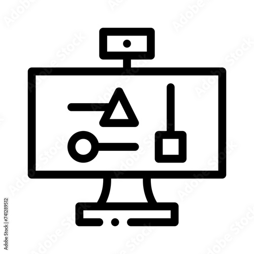 kinect line icon photo