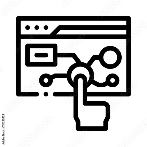 interactivity line icon