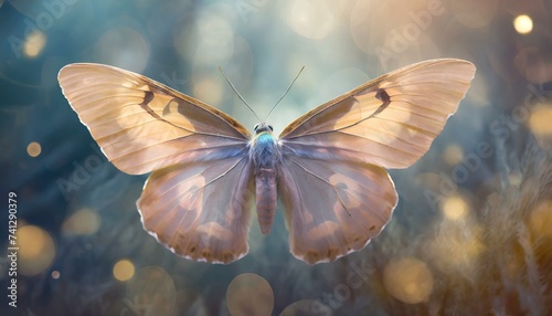 Enchanting Elegance: Beautiful Moth Background"