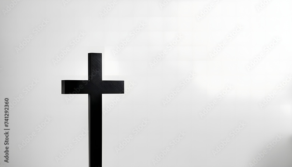 cross on the white background