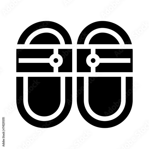 slippers glyph icon