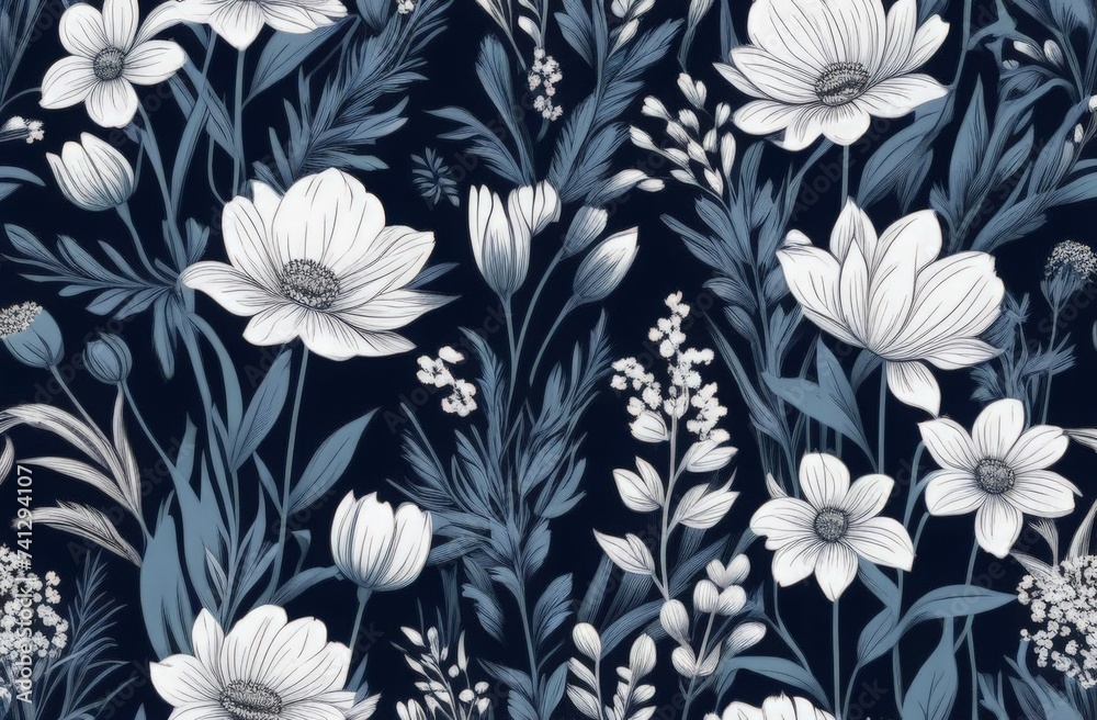seamless floral background seamless floral background