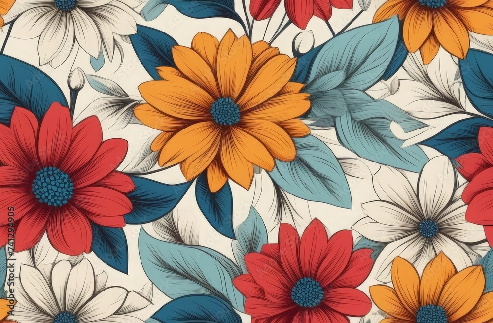 pattern with flowers