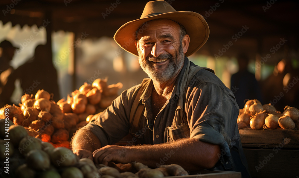 custom made wallpaper toronto digitalman in the garden with vegetables