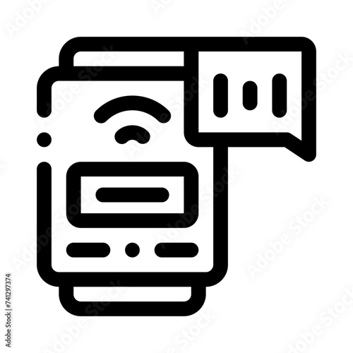 voice assistant line icon