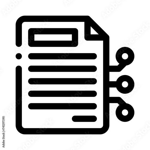 smart contract line icon