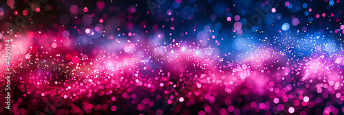 Glowing Festive Lights, Magical Bokeh and Sparkle, Abstract Colorful Celebration Background