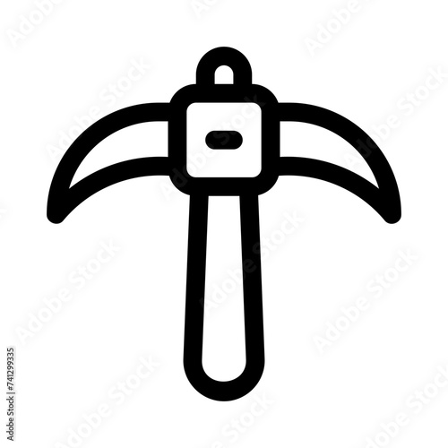 pickaxe line icon