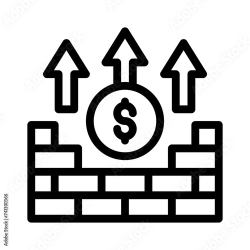 breakthrough line icon