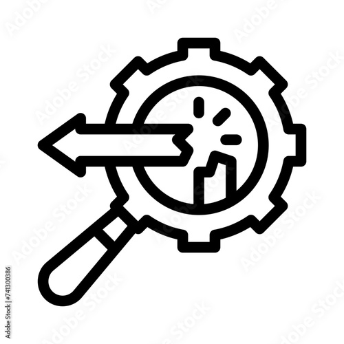 disruption line icon