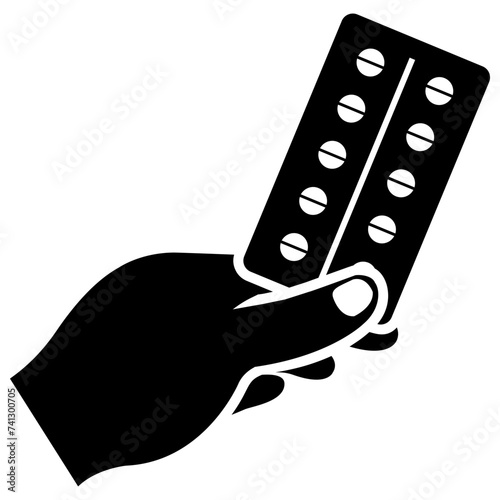 Therapy treatment solid icon design