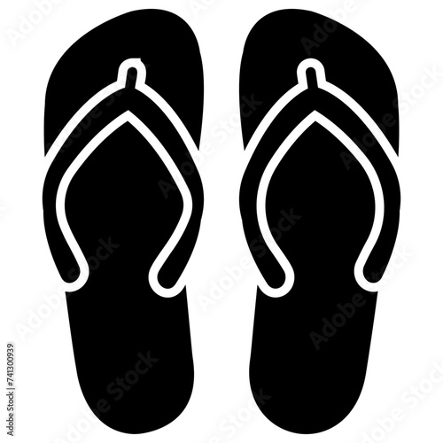 Flip flop, comfortable footwear concept 