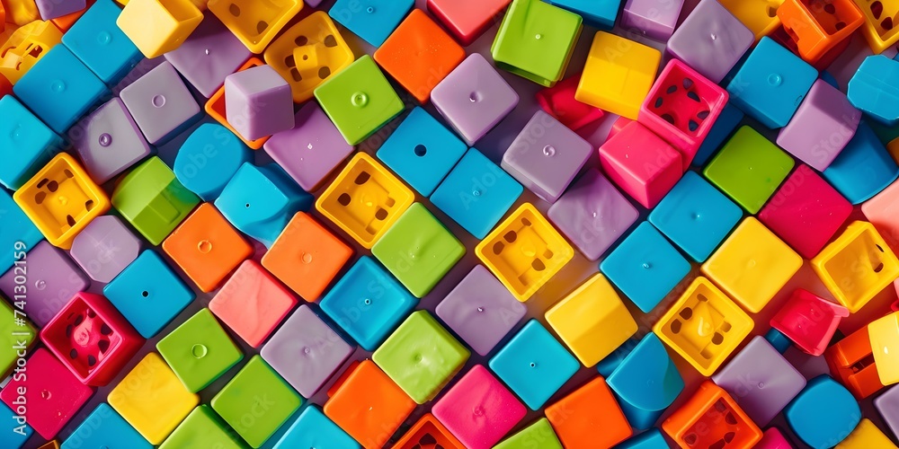 Playful Creativity with Colorful Blocks