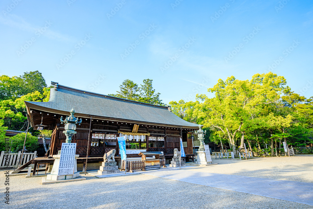 初夏の伊弉諾神宮 淡路島 兵庫県淡路市 Izanagi Shrine in early summer. Awaji Island. Hyogo Pref, Awaji City. 初夏の伊弉諾神宮 淡路島 兵庫県淡路市 Izanagi Shrine in early summer. Awaji Island. Hyogo Pref, Awaji City.