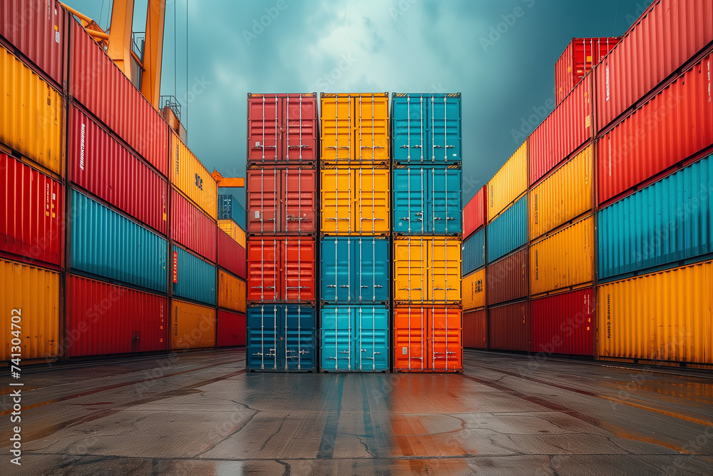 Fototapeta premium cargo containers