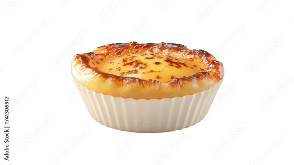 Creme Brulee on isolated on transparent png background. Generative ai Creme Brulee on isolated on transparent png background. Generative ai